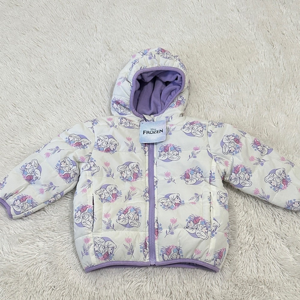 🏈 NWT Disney Frozen Puffer Coat